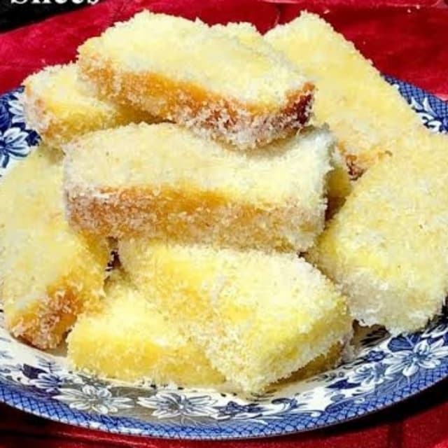 Coconut Juicy Cake Slice
